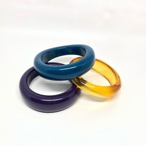 Lucite Bangle Set of 3